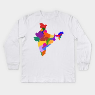 India Holi India States Kids Long Sleeve T-Shirt